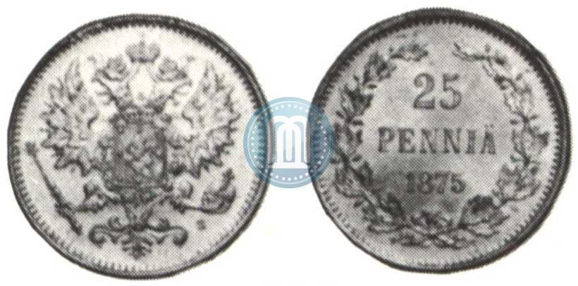 Фото 25 пенни 1875 года S 