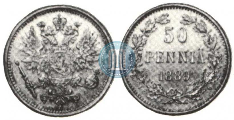 Picture 50 pennia 1889 year L 