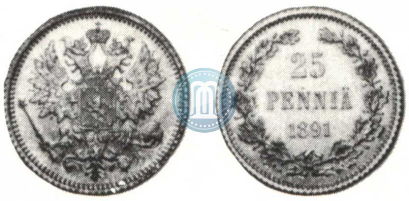 Picture 25 pennia 1891 year L 