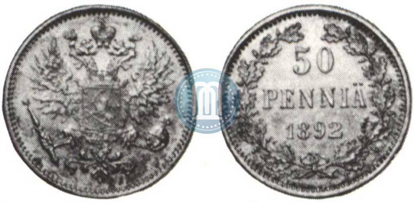 Picture 50 pennia 1892 year L 