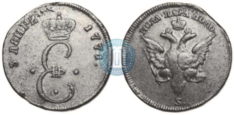 Фото Пара - 3 денги 1771 года S "Большой орел"