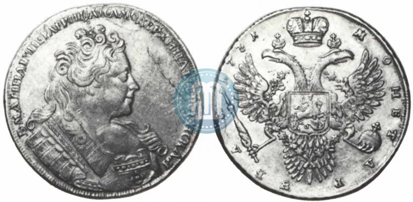 Picture 1 rouble 1731 year  