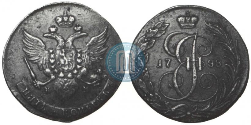Picture 5 kopecks 1788 year КМ 