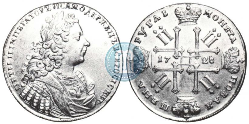 Фото 1 рубль 1728 года  "Тип 1728"