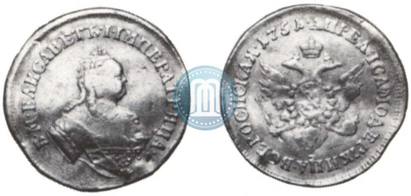 Фото 1 червонец 1751 года  "Орел на реверсе"