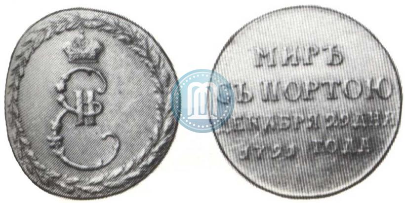 Picture Token Coin 1791 year  "Peace with Turks"