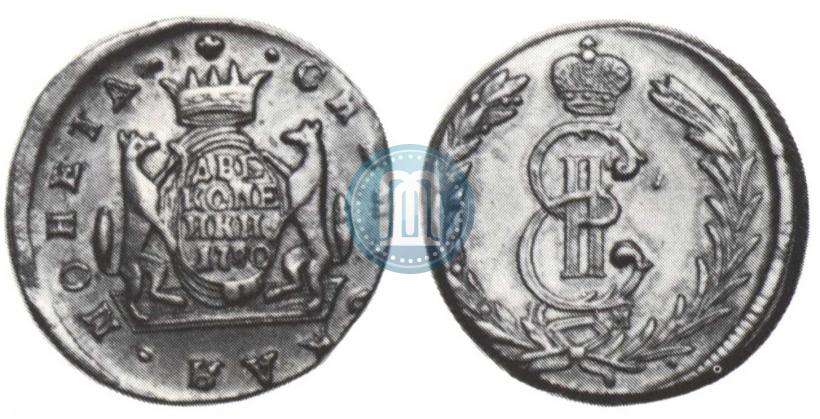 Фото 2 копейки 1780 года КМ 