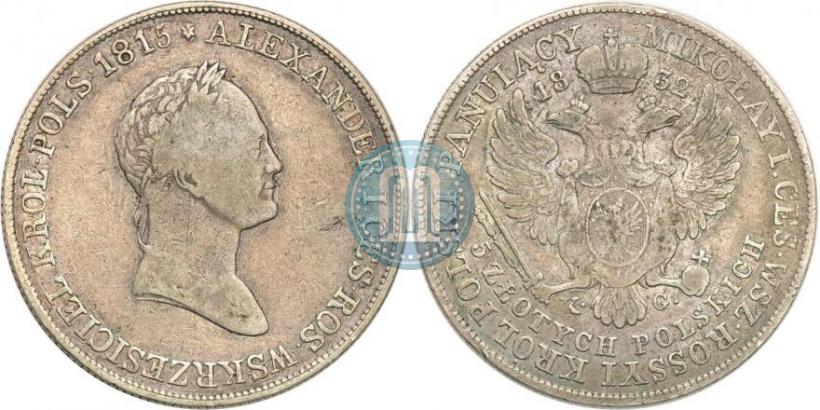 Picture 5 złotych 1832 year KG 