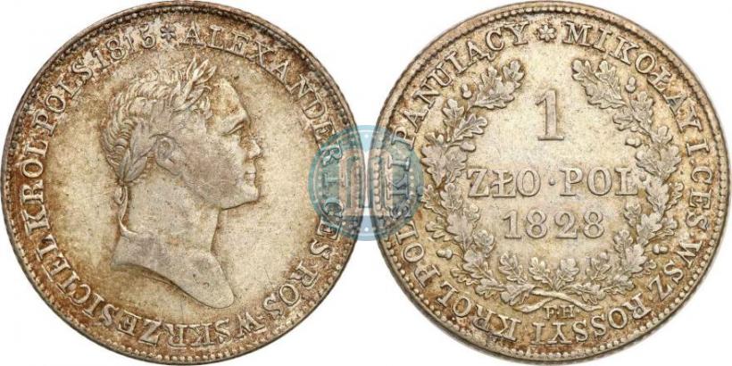Picture 1 złoty 1828 year FH 