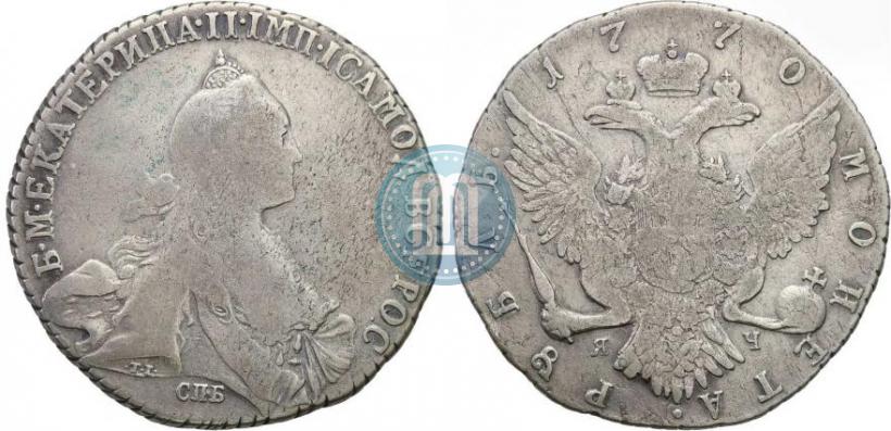 Picture 1 rouble 1770 year СПБ-ЯЧ 
