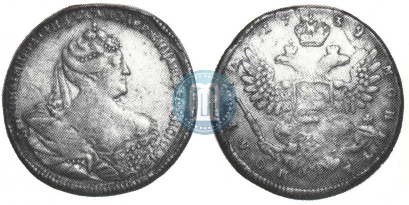 Picture Poltina 1739 year  "Moscow type"