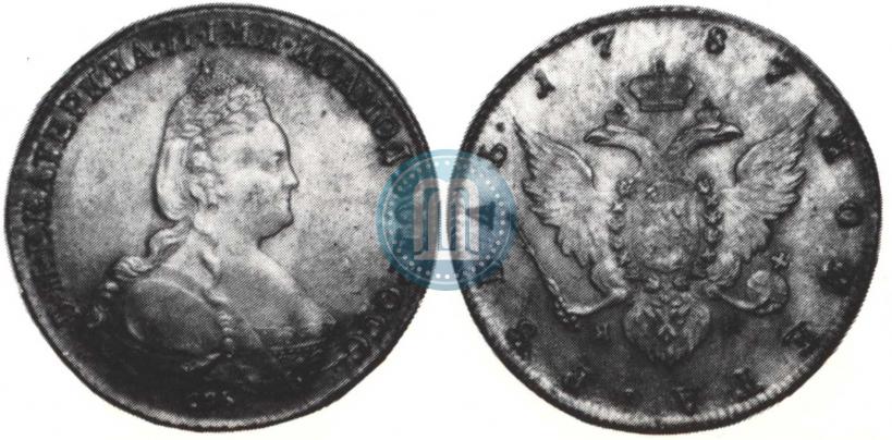 Picture 1 rouble 1787 year СПБ-ЯА 