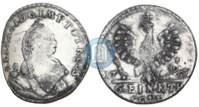 Picture 1/6 Thaler 1761 year  