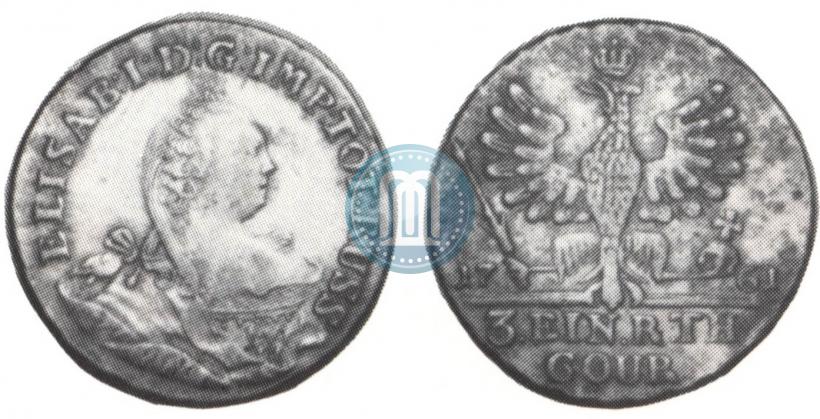 Picture 1/3 Thaler 1761 year  