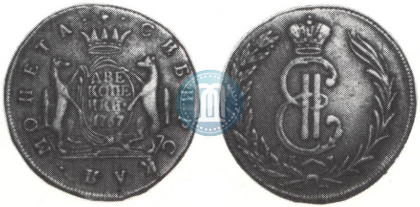Picture 2 kopecks 1767 year КМ 