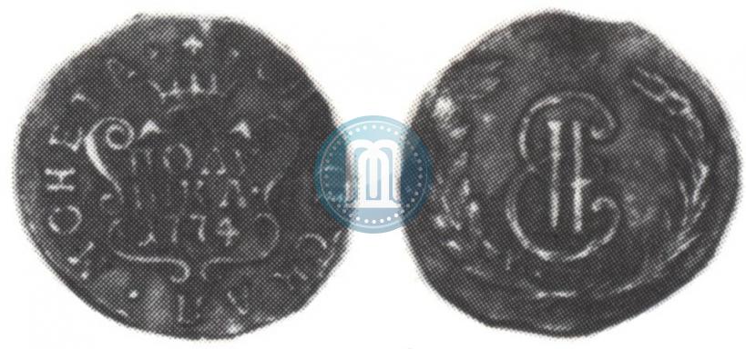 Фото Полушка 1774 года КМ 