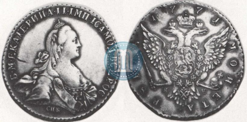 Picture 1 rouble 1771 year СПБ-ЯЧ 
