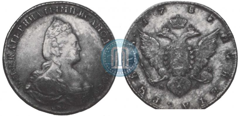 Picture 1 rouble 1787 year СПБ-ЯА 