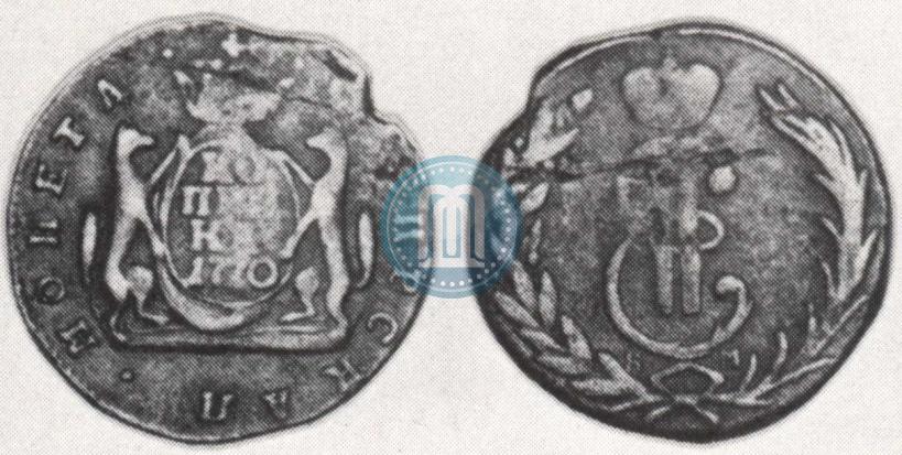 Picture 1 kopeck 1770 year КМ 