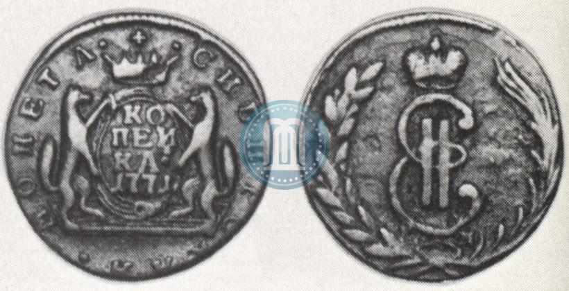 Фото 1 копейка 1771 года КМ 