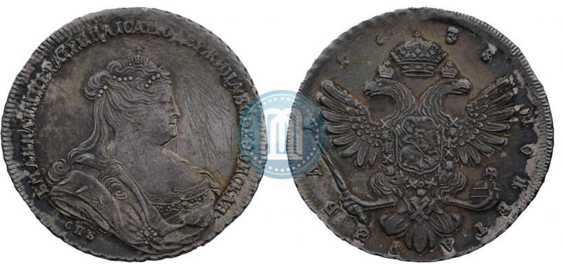Picture 1 rouble 1738 year СПБ "Petersburg type"