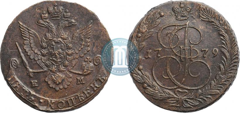 Фото 5 копеек 1779 года ЕМ 