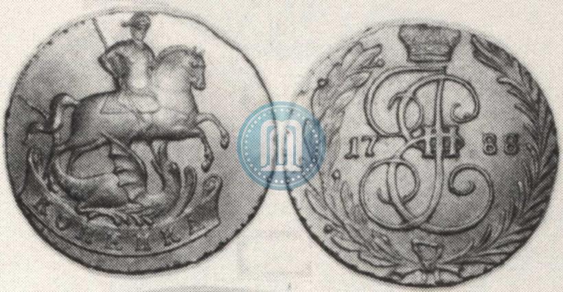 Фото 1 копейка 1788 года  