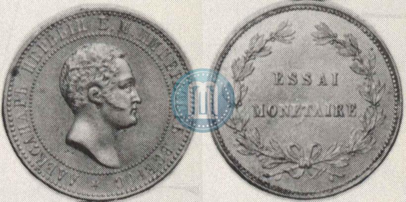Picture 10 kopecks 1871 year  "Without date and nominal. Pattern"