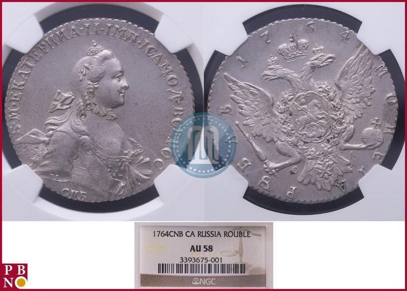 Picture 1 rouble 1764 year СПБ-СА 