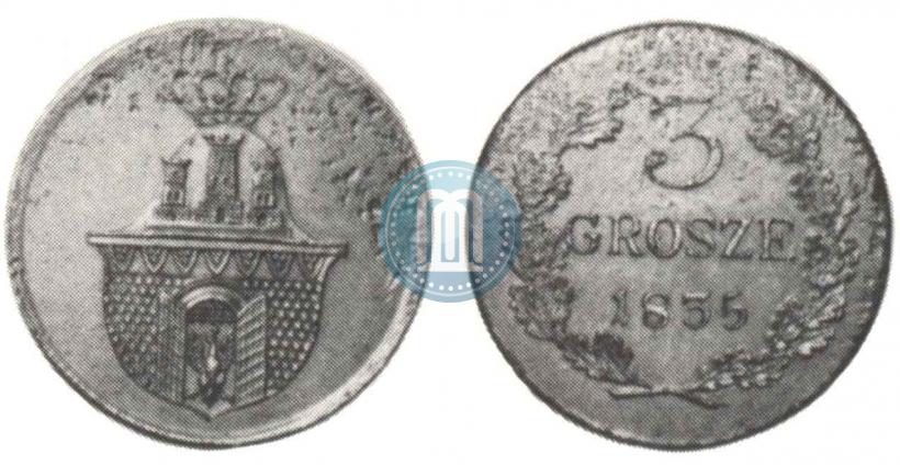 Фото 3 гроша 1835 года  "Пробные"