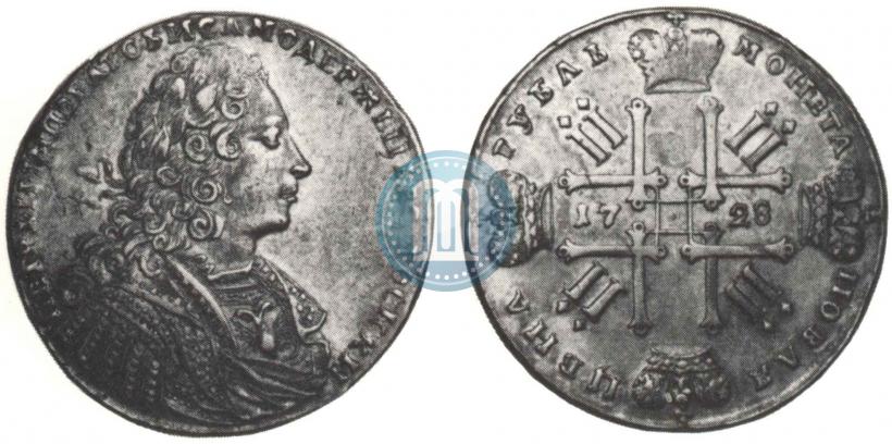 Picture 1 rouble 1728 year  "Type of 1728"