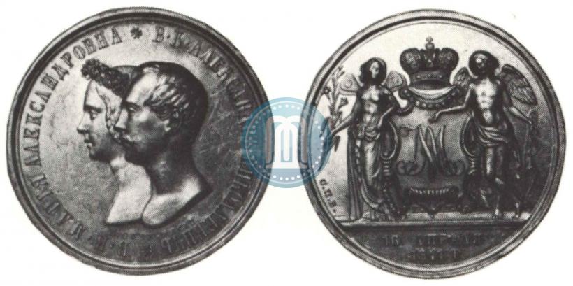 Фото 1 рубль 1841 года СПБ-НГ "В память бракосочетания наследника престола"