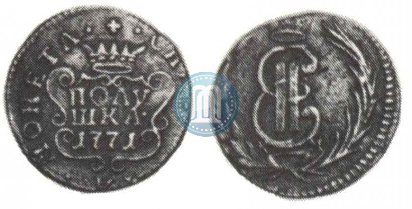 Фото Полушка 1771 года КМ 