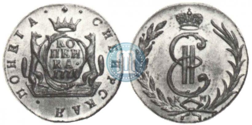 Picture 1 kopeck 1771 year КМ 