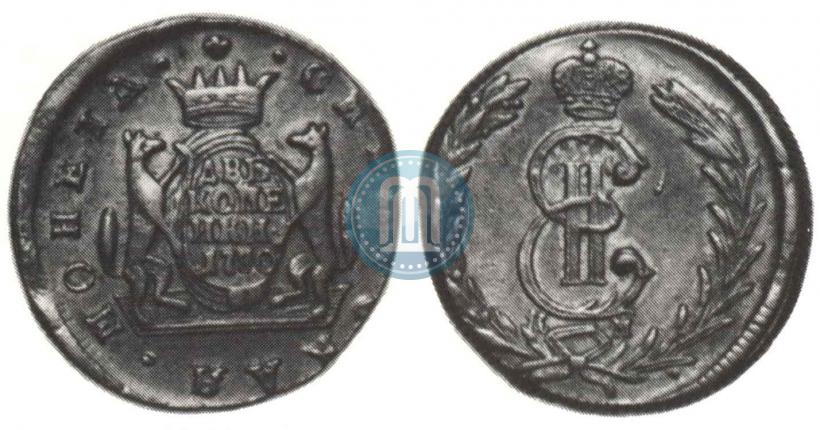 Фото 2 копейки 1780 года КМ 