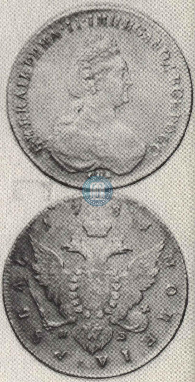 Picture 1 rouble 1781 year СПБ-ИЗ 