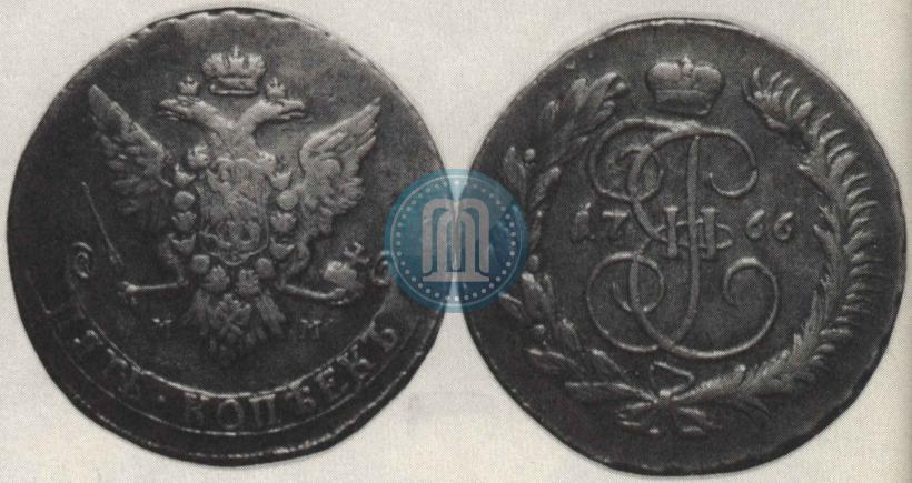 Picture 5 kopecks 1766 year ММ 