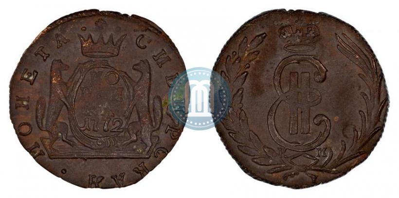 Фото 1 копейка 1772 года КМ 