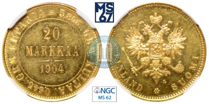 Picture 20 markkaa 1904 year L 