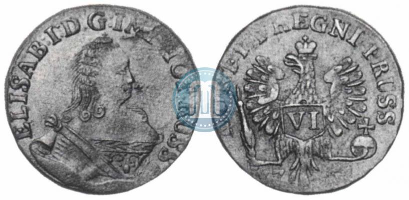 Picture 6 groszy 1761 year  