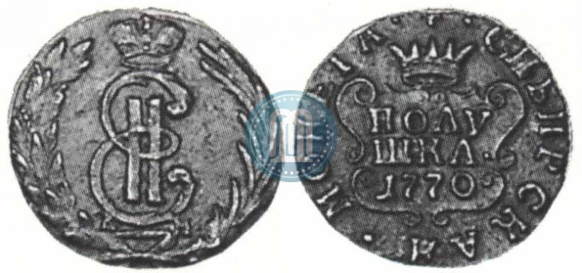 Фото Полушка 1770 года КМ 