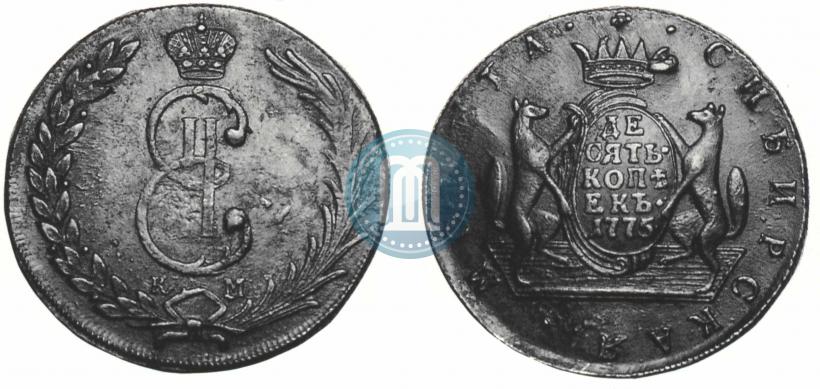 Picture 10 kopecks 1775 year КМ 