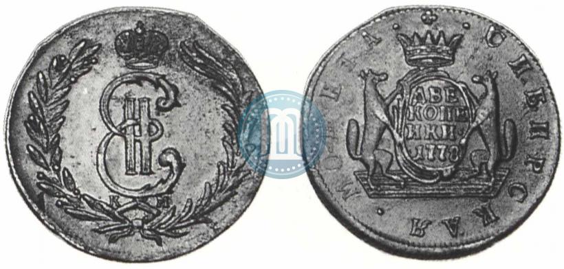 Picture 2 kopecks 1778 year КМ 