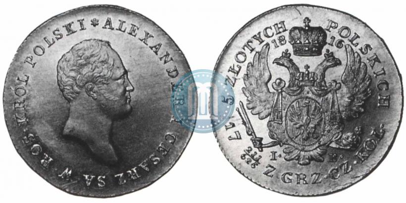 Picture 5 złotych 1816 year IB 