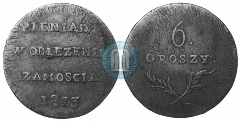 Picture 6 groszy 1813 year  