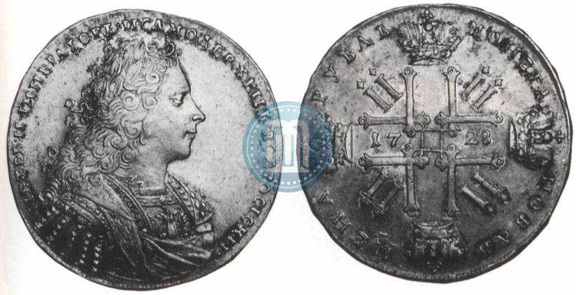 Picture 1 rouble 1728 year  "Type of 1728"