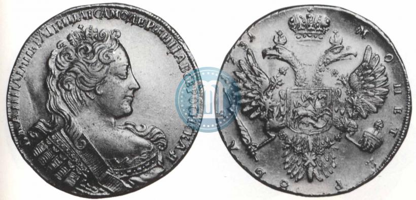 Фото 1 рубль 1731 года  