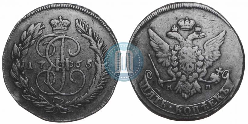 Picture 5 kopecks 1765 year ММ 