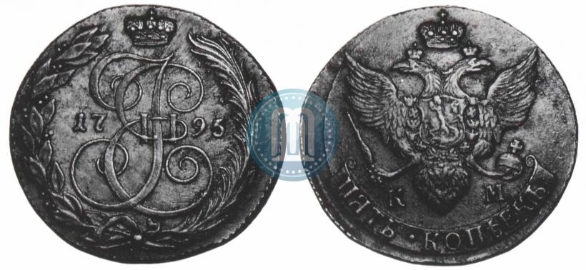Picture 5 kopecks 1795 year КМ 