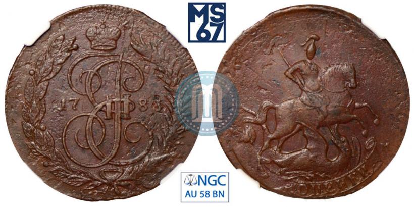 Picture 2 kopecks 1788 year ММ 